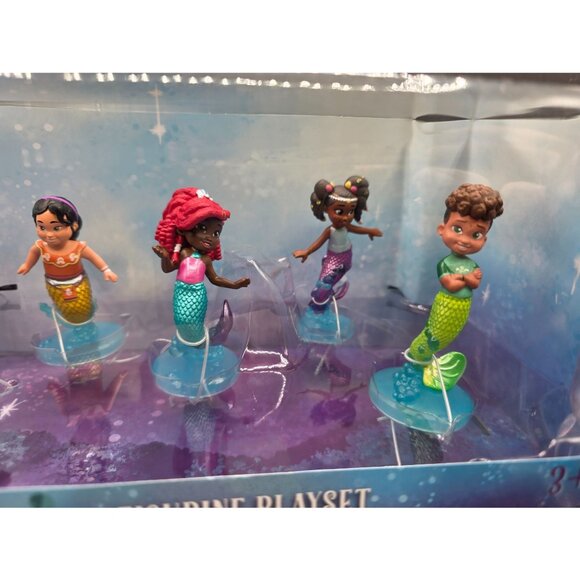 Disney Junior Ariel Figurine Playset Ariel Lucia Fernie Ayanna & Alanna 5 Figure - Picture 3 of 5